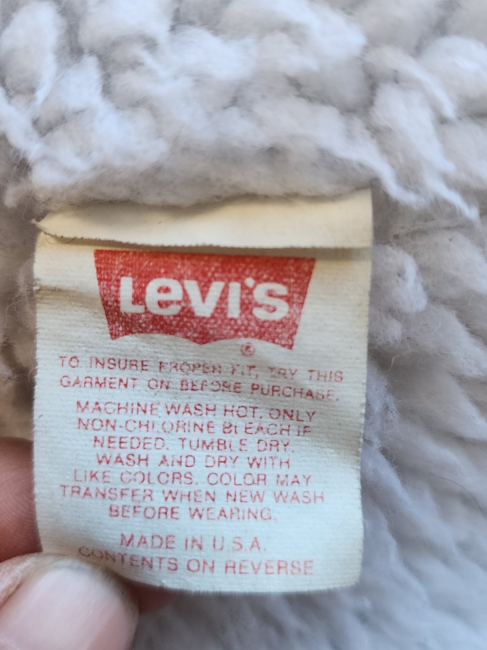 VTG Levi's Men's Black Washed Sherpa-Lined Denim Jacket Size Medium - Picture 7 of 16